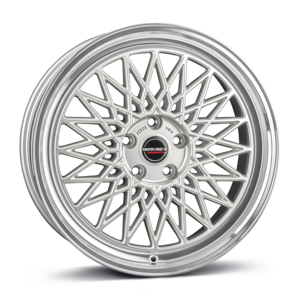 BORBET B SILVER RIM POLISHED