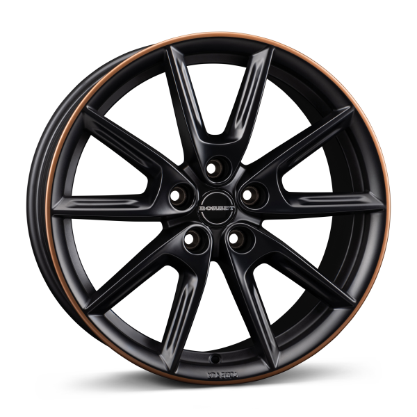 BORBET LX18 BLACK MATT RIM COPPER